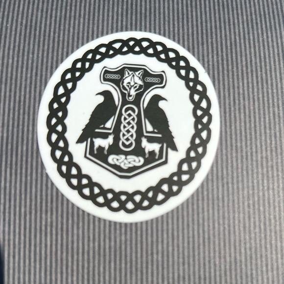 Viking Symbol Old Norse God Masculine Warrior Celtic Art Single Sticker - Picture 2 of 4